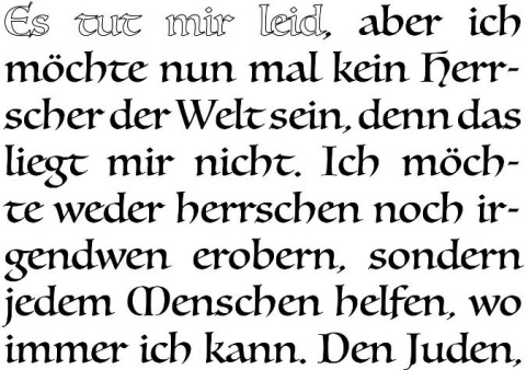 Textausschnitt aus "The Speech..." von Charlie Chaplin