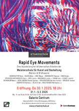 Einladung der Vernissage Rapid Eye Movements